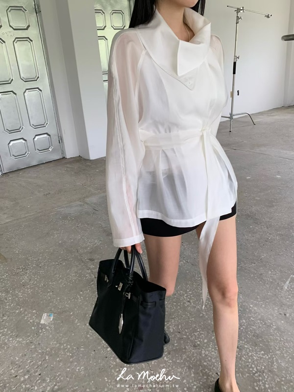 綁腰防曬風衣外套